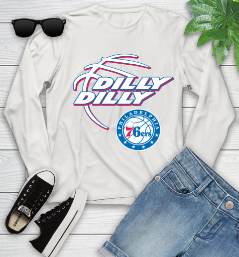 NBA Philadelphia 76ers Dilly Dilly Basketball Sports Youth Long Sleeve 12