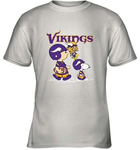 Minnesota Vikings Let's Play Football Together Snoopy NFL Youth T-Shirt