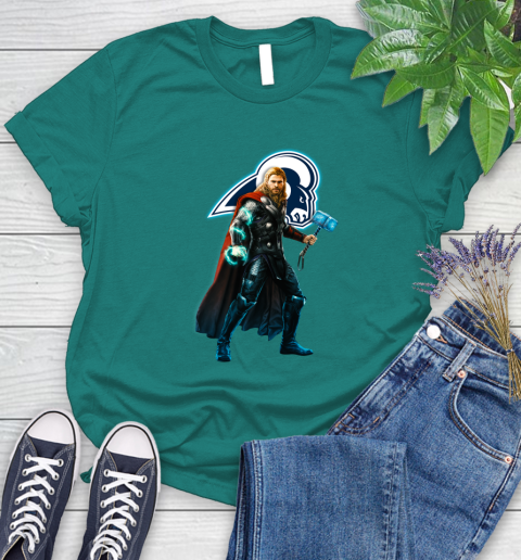 NFL Thor Avengers Endgame Football Los Angeles Rams Women's T-Shirt 12