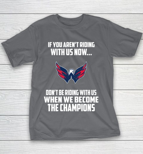 NHL Washington Capitals Hockey We Become The Champions Youth T-Shirt 5