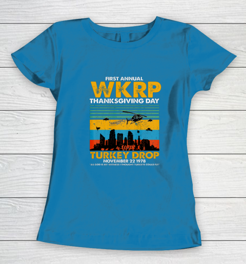 Wkrp Turkey Drop Shirt Turkey Drop T Shirt Turkey Drop Retro Women's T-Shirt 6
