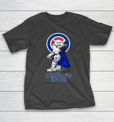 MLB Baseball My Cat Loves Chicago Cubs T-Shirt