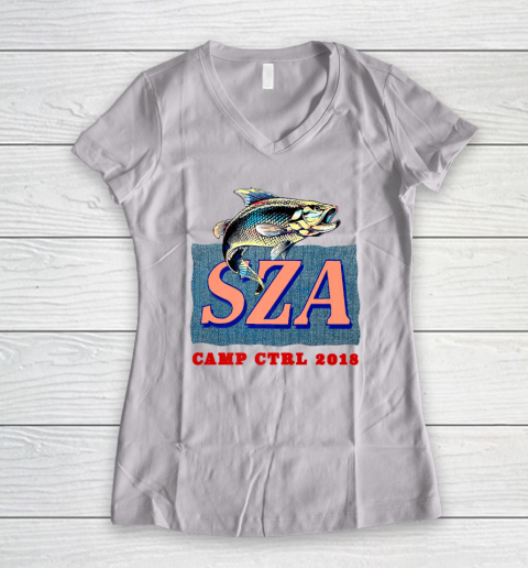 Camp Ctrl SZA Fishing Women's V-Neck T-Shirt