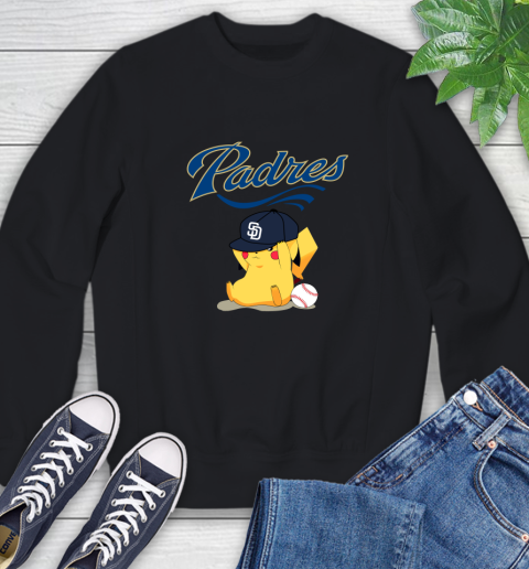 MLB Pikachu Baseball Sports San Diego Padres Sweatshirt 2