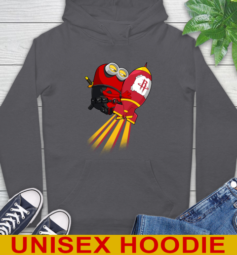 NBA Basketball Houston Rockets Deadpool Minion Marvel Shirt Hoodie 7