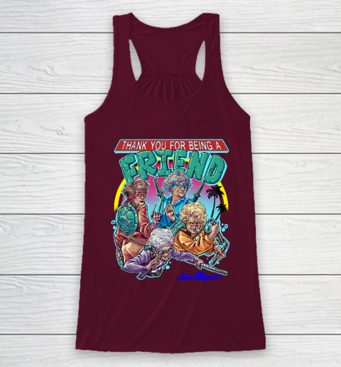Golden Girls Tshirt Thank You For Being A Friend Ninja Turtles Racerback Tank 2