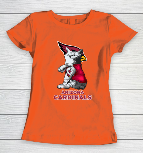 NFL Football My Cat Loves Arizona Cardinals Women's T-Shirt 3