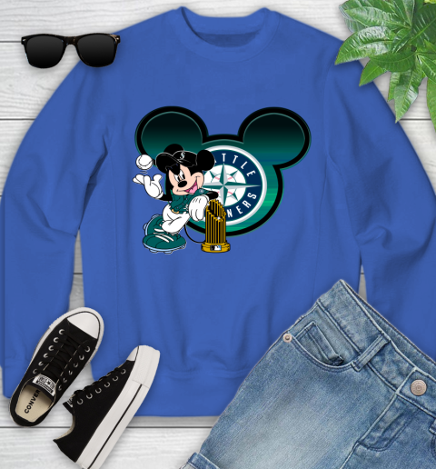 MLB San Francisco Giants The Commissioner's Trophy Mickey Mouse Disney Youth Sweatshirt 8