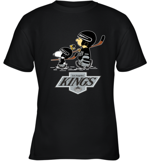 Let's Play Los Angeles Kings Ice Hockey Snoopy NHL Youth T-Shirt