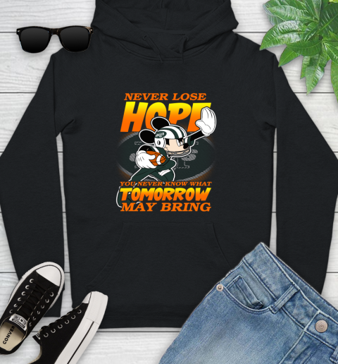 New York Jets NFL Football Mickey Disney Never Lose Hope Youth Hoodie