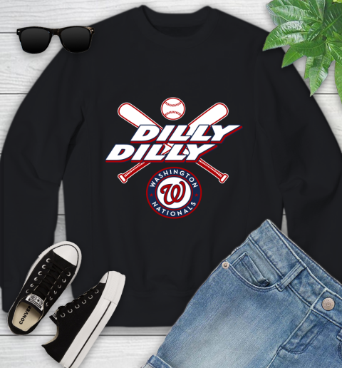 MLB Washington Nationals Dilly Dilly Baseball Sports Youth Sweatshirt 2