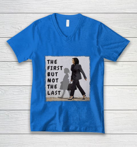 The First But Not The Last Kamala Harris Ruby Bridges Madam V-Neck T-Shirt 5
