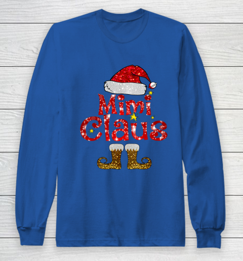 Funny Santa Mimi Claus Merry Christmas Long Sleeve T-Shirt 6