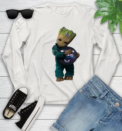 NBA Groot Guardians Of The Galaxy Basketball Sports Charlotte Hornets Youth Long Sleeve 12