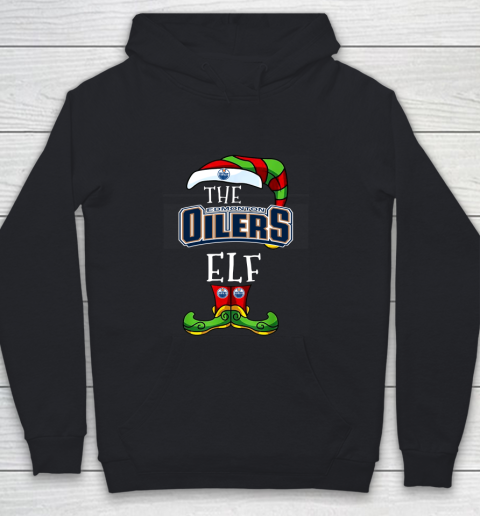 Edmonton Oilers Christmas ELF Funny NHL Youth Hoodie