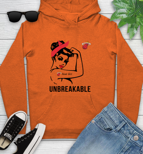 NBA Miami Heat Girl Unbreakable Basketball Sports Youth Hoodie 3
