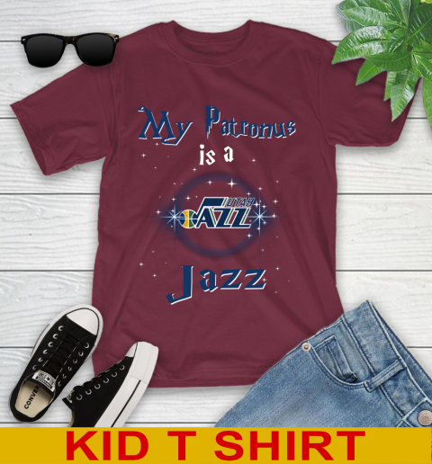 NBA Basketball Harry Potter My Patronus Is A Utah Jazz Youth T-Shirt 5