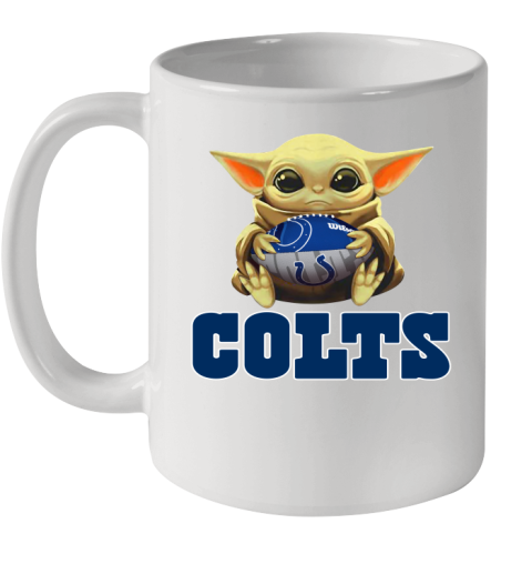 NFL Football Indianapolis Colts Baby Yoda Star Wars Shirt Ceramic Mug 11oz