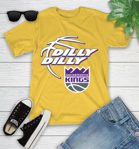 NBA Sacramento Kings Dilly Dilly Basketball Sports Youth T-Shirt 8