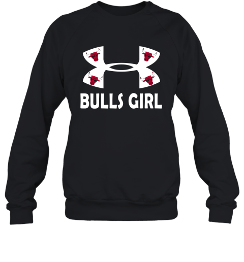 NBA Chicago Bulls Girl Under Armour Basketball Sports jJ8BP019pAT sweatshirt 35 95 151514 front black