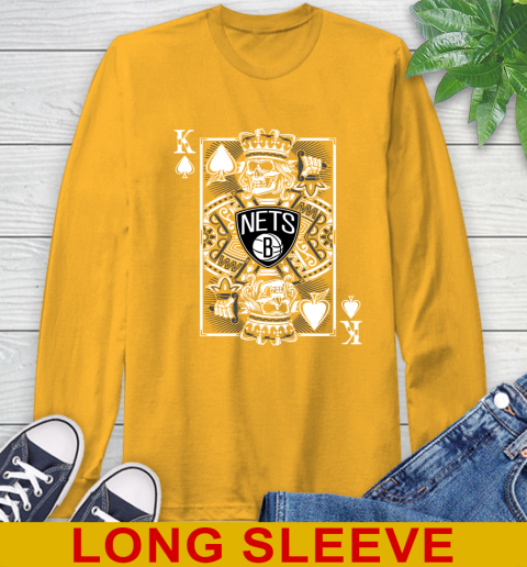 Brooklyn Nets NBA Basketball The King Of Spades Death Cards Shirt Long Sleeve T-Shirt 2
