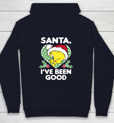 Looney Tunes Christmas Tweety Bird Santa I ve Been Good Youth Hoodie 2