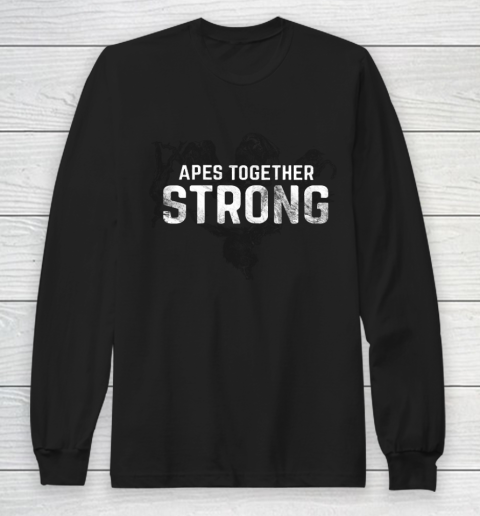Apes Together Strong War Graphic Long Sleeve T-Shirt