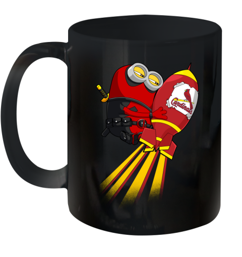 MLB Baseball St.Louis Cardinals Deadpool Minion Marvel Shirt Ceramic Mug 11oz
