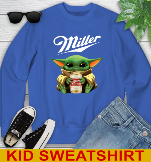 Star Wars Baby Yoda Hugs Miller High Life Beer Shirt 119