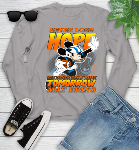 Carolina Panthers NFL Football Mickey Disney Never Lose Hope Youth Long Sleeve 5