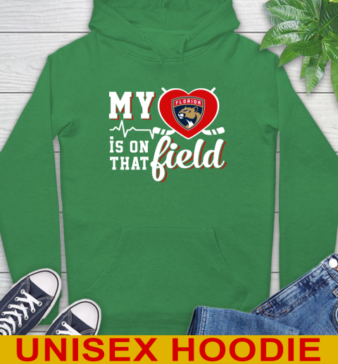 NHL My Heart Is On That Field Hockey Sports Florida Panthers Hoodie 8