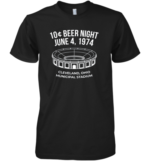 Cleveland Baseball Shirt Retro 10 Cent Beer Night Premium Men's T-Shirt