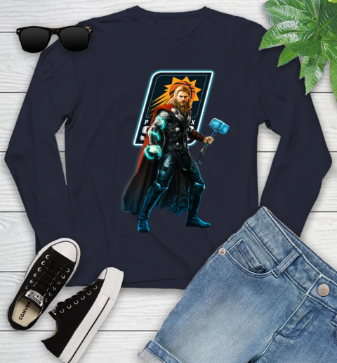 NBA Thor Avengers Endgame Basketball Phoenix Suns Youth Long Sleeve 3