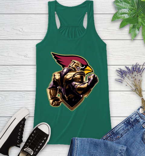 NFL Thanos Avengers Endgame Football Sports Arizona Cardinals Racerback Tank 7