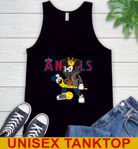 Los Angeles Angels MLB Baseball Mickey Peace Sign Sports Tank Top 2