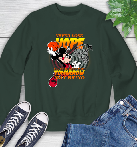 Portland Trail Blazers NBA Basketball Mickey Disney Never Lose Hope Sweatshirt 12