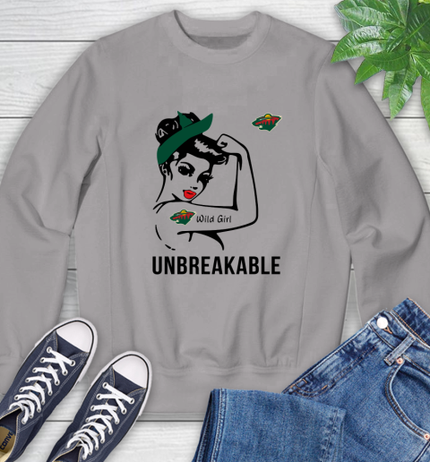 NHL Minnesota Wild Girl Unbreakable Hockey Sports Sweatshirt 3