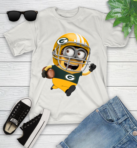 NFL Green Bay Packers Minions Disney Football Sports Youth T-Shirt 12