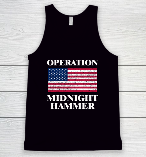 Operation Midnight Hammer with American Flag Tank Top