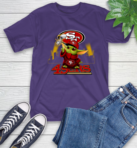 Super Bowl Baby Yoda Loves The San Francisco 49ers Star Wars NFL Shirts 5