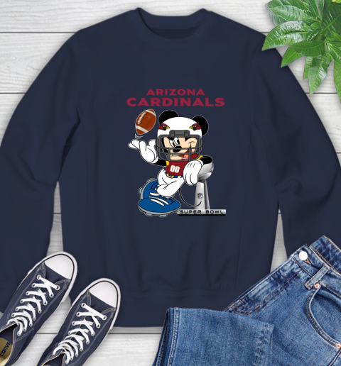 NFL Arizona Cardinals Mickey Mouse Disney Super Bowl Football T Shirt Sweatshirt 3