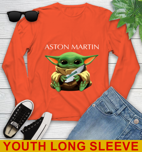Star Wars Baby Yoda Hugs Aston Martin Car Shirt 119