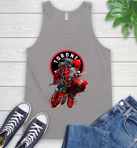 NBA Deadpool Marvel Comics Sports Basketball Toronto Raptors Tank Top 4