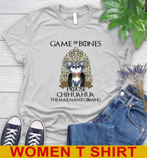 Game of bones house chihuahua dog the mailman is coming tshirt 73