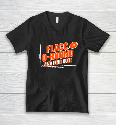 Flacc Round And Find It Out Funny V-Neck T-Shirt