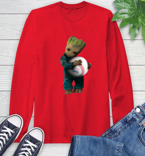 MLB Groot Guardians Of The Galaxy Baseball Sports Los Angeles Dodgers Long Sleeve T-Shirt 10