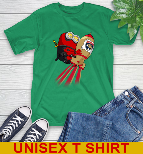 NHL Hockey Florida Panthers Deadpool Minion Marvel Shirt T-Shirt 7