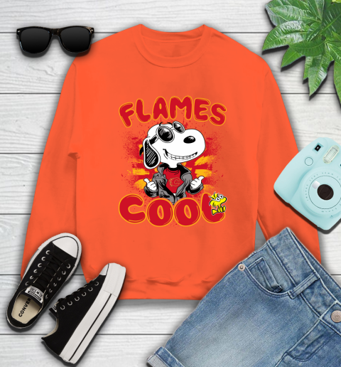 NHL Hockey Calgary Flames Cool Snoopy Shirt Sweatshirt 3