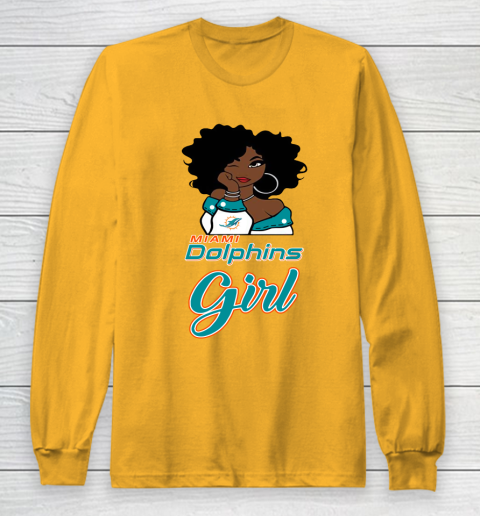 Miami Dolphins Girl NFL Long Sleeve T-Shirt 3