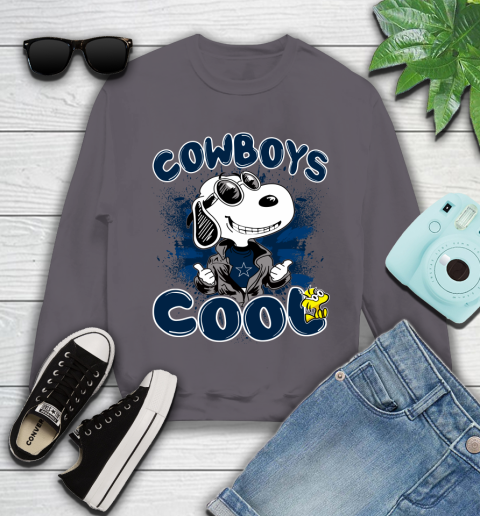 NFL Football Dallas Cowboys Cool Snoopy Shirt Youth Sweatshirt 4